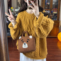 Elegant Twisted Sweater Two-Piece Set Early Autumn Unique Stylish OOTD Complete Set Long Sleeve Comfortable Casual Outfit