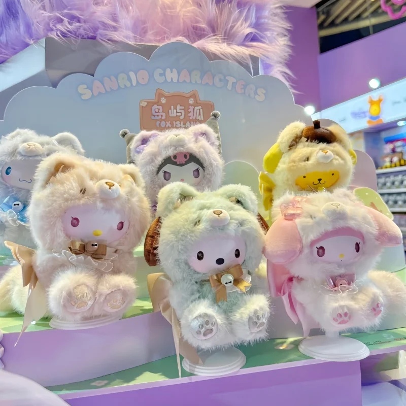 

Новые оригинальные персонажи серии Fox Island, виниловая плюшевая слепая коробка, аниме-фигурка Kt Pochacco Cinnamoroll Melody Kuromi, игрушки в подарок