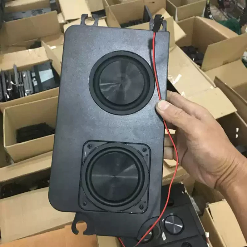 1pcs for 3 Inch Speaker Dual Diaphragm Subwoofer Car 2.1 Audio Modified Enclosure Strong Bass