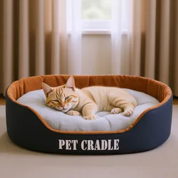 Cama nido desmontable y lavable para gatos y perros: abrigo