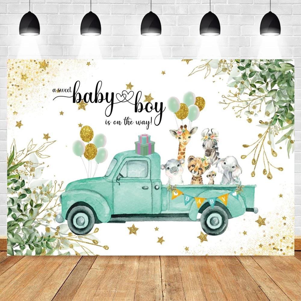 Tropical Jungle Safari Backdrop Wild One Animals Newborn Baby Shower Birthday Party Photography Background Decor Photo Studio