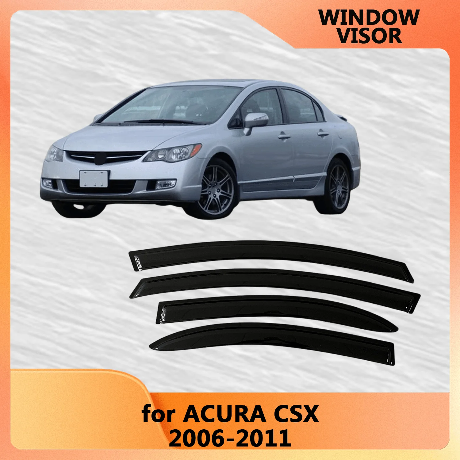 

Оконный козырек для ACURA CSX 2006 2007 2008 2009 2010 2011, ветрозащитные дефлекторы, защита от дождя, дверной козырек, оконный козырек, автомобильные аксессуары