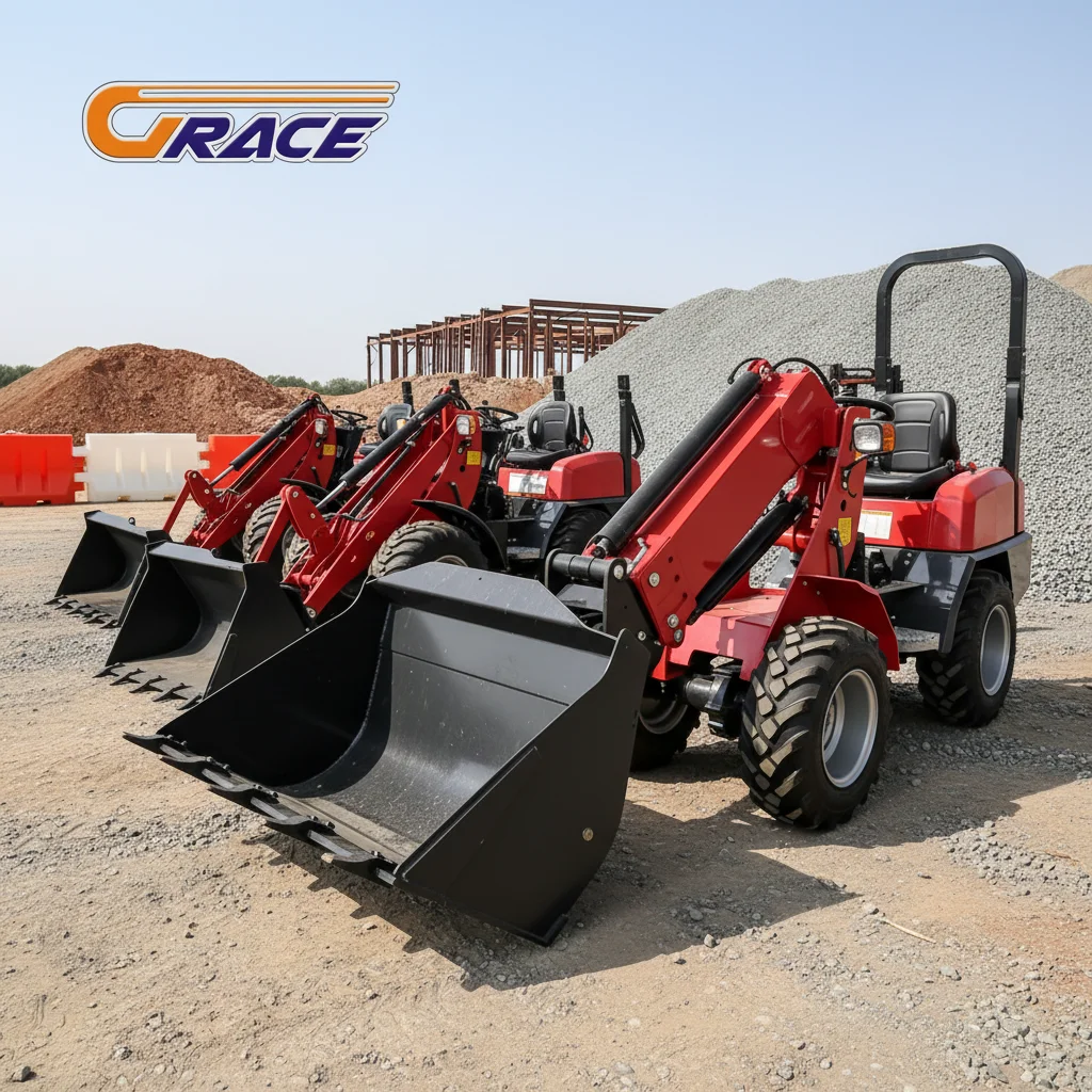 

Customized 1Ton Diesel Hydraulic Telescopic Arm Mini Loader for Orchard Planting & Farm Fertilization
