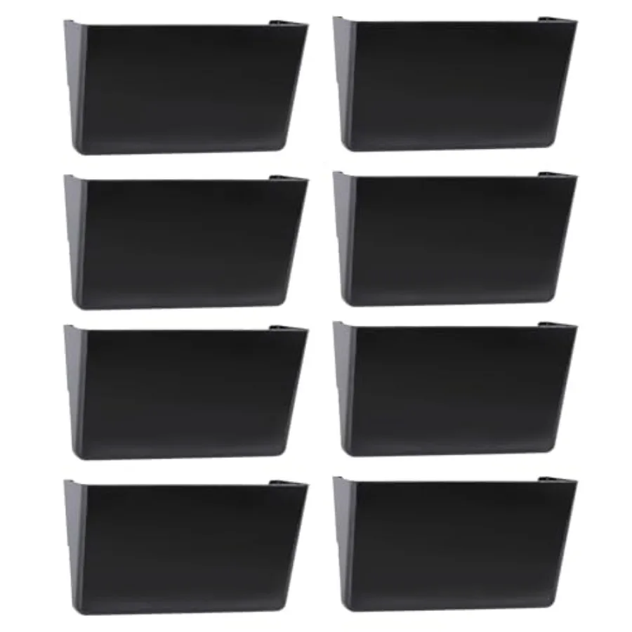 

Single Pocket Hanging File Organizer, Wall Mount Paper Mails Magazines Holder, Mounted Folder Bins for Office School and Home,