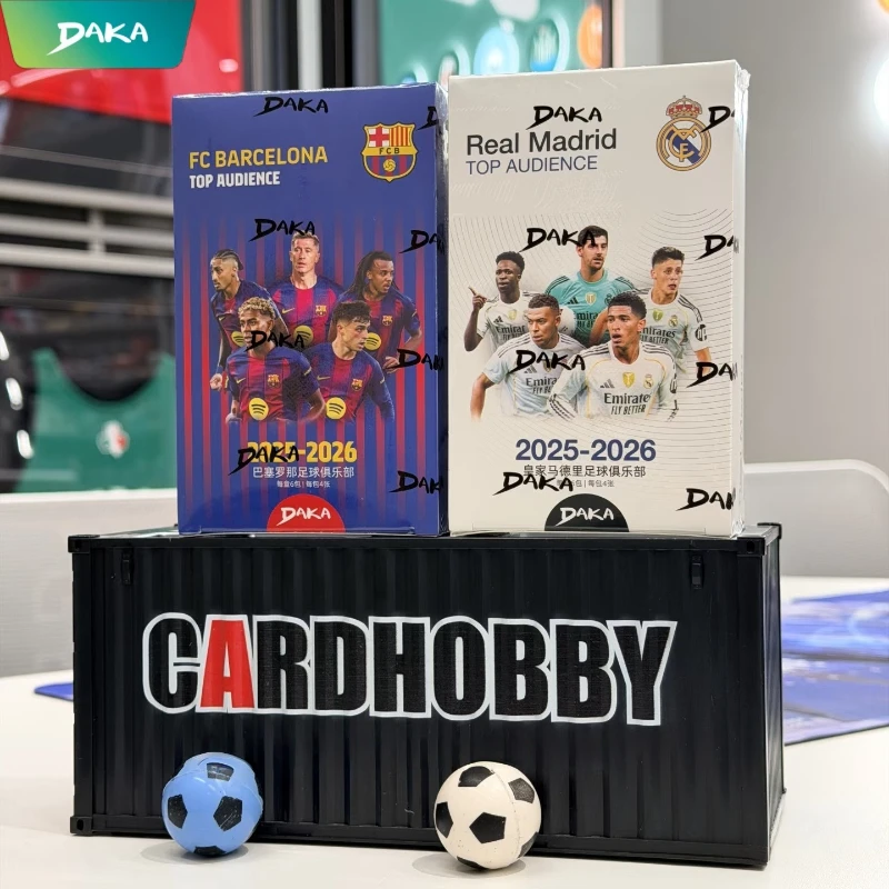 Daka Genuine 2025-26 Real Madrid Barcelona Top Audience Series 2 Kolekcja Kart Piłkarskich Gwiazd, Oficjalny Zestaw Klubowy, Prezent