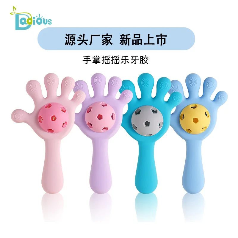 Daduo New Product Manufacturer Direct Sales Silicone Palm Ringing Toothpaste Baby Soothing Mouth Expectant Baby Teeth grinding r