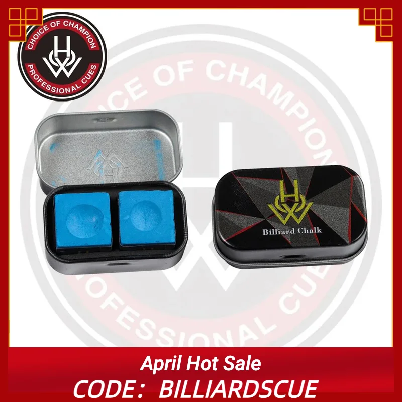 HOW Chalk with  oily dry Billiard Cue  Snooker Chalk Powder Pool Chalk Two color 2 Pieces Per Box for  Billiard Accessories