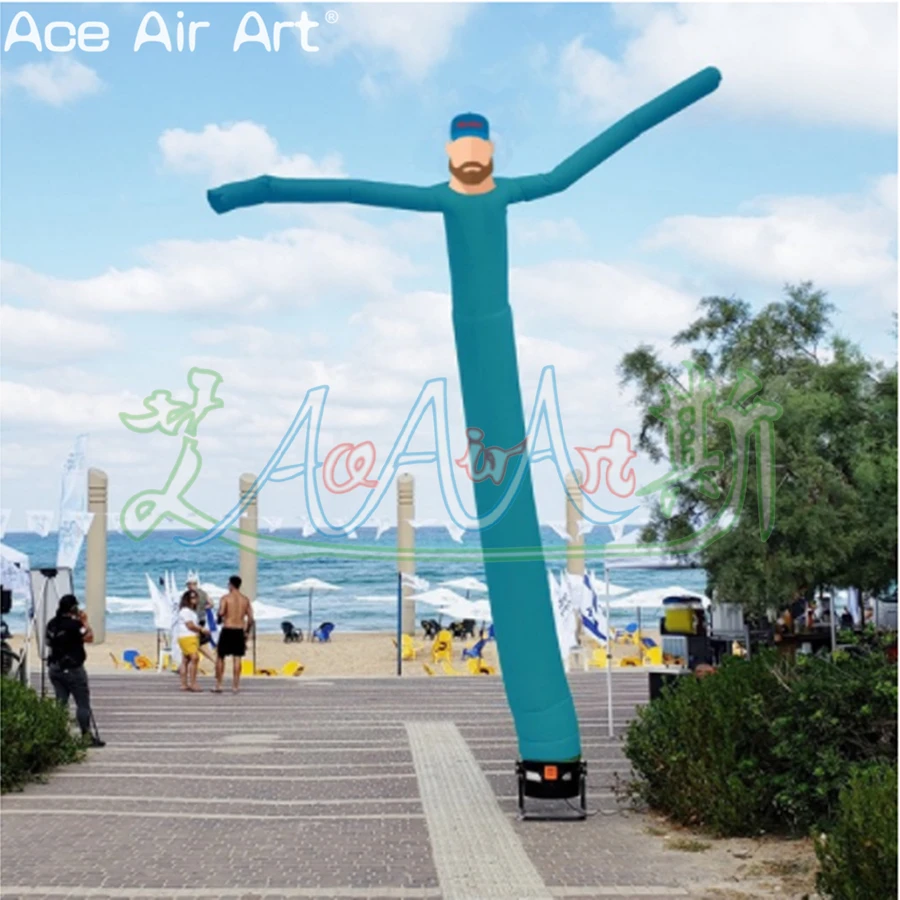 6m H Saudi Arabia Inflatable Waving Dance Stars for Advertising or Outdoor Decoration