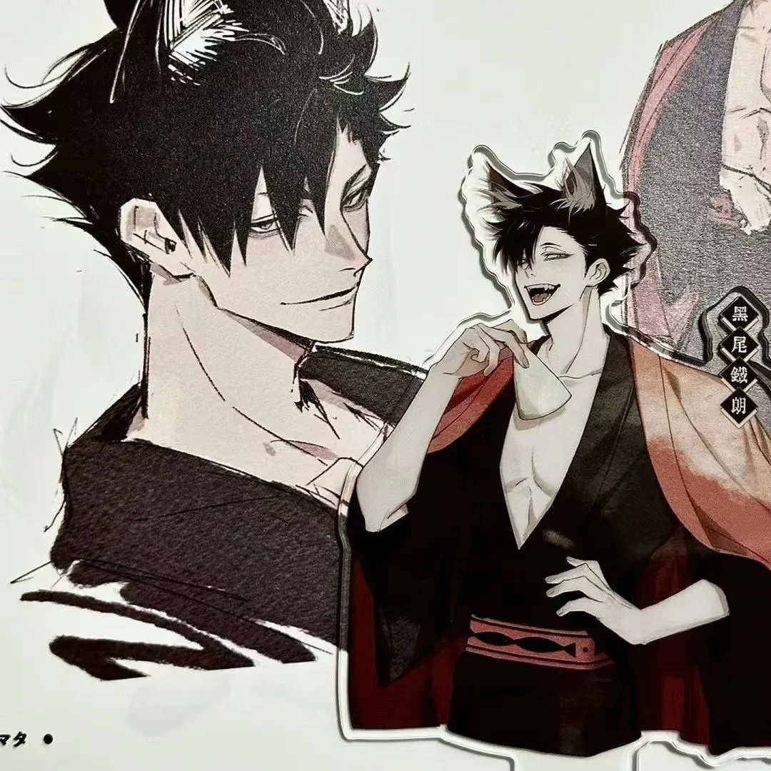 Anime Haikyuu!! Cosplay Standing Sign Cartoon Game Acrylic Ornament Mascot Xmas Birthday Gift At Halloween Table Decoration