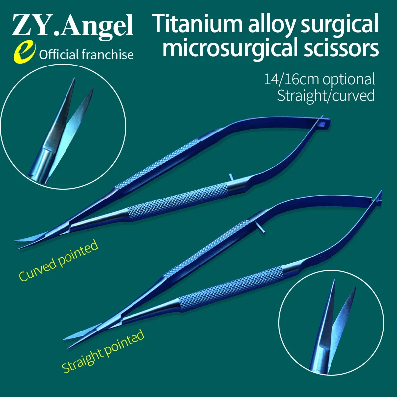 Oogheelkundige Handchirurgie Microchirurgische Instrumenten Instellen Cornea Schaar Pincet Micro Naald Met Tang Microchirurgisch