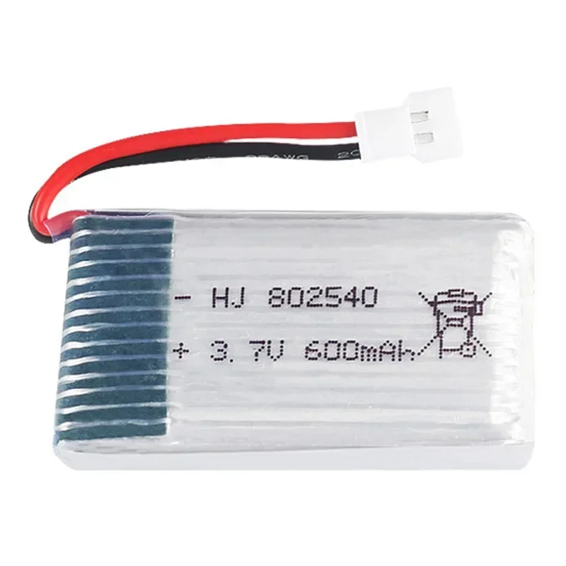 ل SYMA X5C X5C-1 X5 H5C X5SW أجهزة الاستقبال عن بعد قطع الغيار 3.7 فولت بطارية توصيل خارجي جديد جودة عالية 3.7 فولت 600 مللي أمبير 802540 يبو البطارية