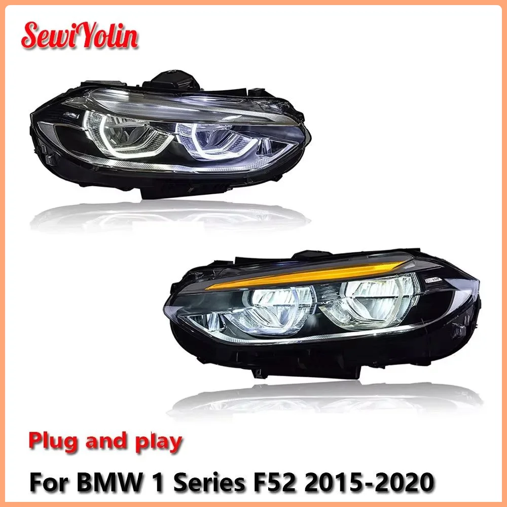 Car LED Headlight Light Assemblies For BMW 1 Series F52 2015-2020 Auto Fog DRL Brake Turn Signal Lamp Plug and Play