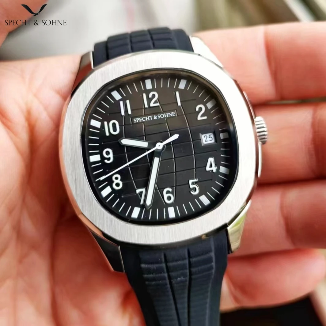 Specht&Sohne Luxury High-end Business 42MM Men\'s Watch With Automatic Mechanical Movement, Luminous Waterproof Men\'s Watch