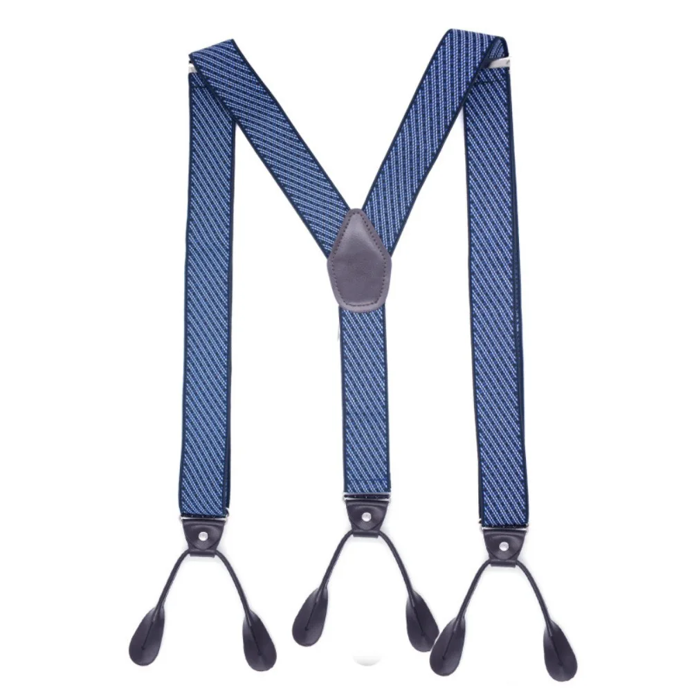 

Multiple Styles Mens Suspenders Adjustable Heavy Duty Y-Back Suspenders Long Lasting Leather Trimmed Button End Suspenders Adult
