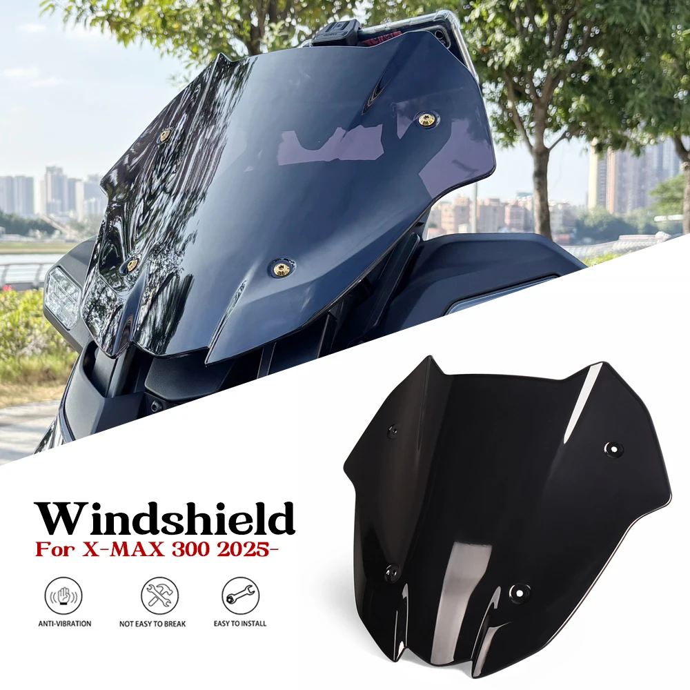 

Windscreen Windshield Wind Deflector Shield Screen Visor Glass Motorcycle Accessories For Yamaha X-MAX XMAX 300 X-MAX300 2025