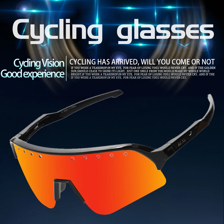 

GCXL Cycling Glasses Photochromic Cycling Sunglasses Sports UV400% Bicycle EyewearBike Goggles Night Riding Protective Glasses