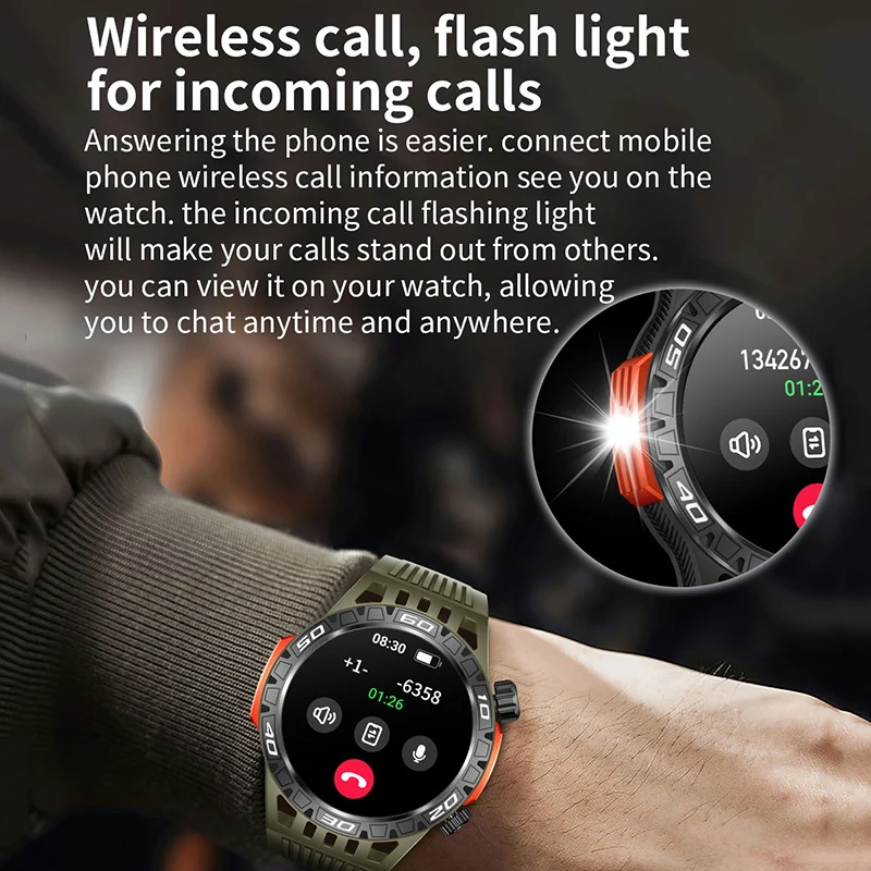 HT22 Smart Uhr Männer Frauen Digitale Armbanduhren Bluetooth Anruf Smartwatches Elektronische Armbanduhr GPS Tracker Fitness Armband