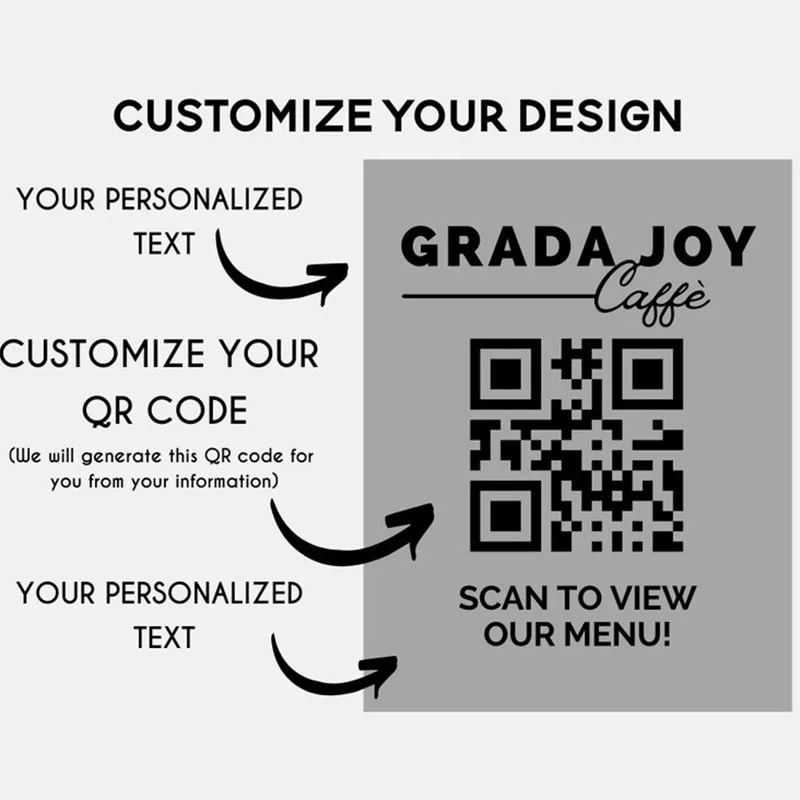 تخصيص شخصي رمز الاستجابة السريعة مجموعة رمز الاستجابة السريعة من الأكريليك مناسبة للتعليقات التفاعلية الاجتماعية واستقبال الأعمال #2