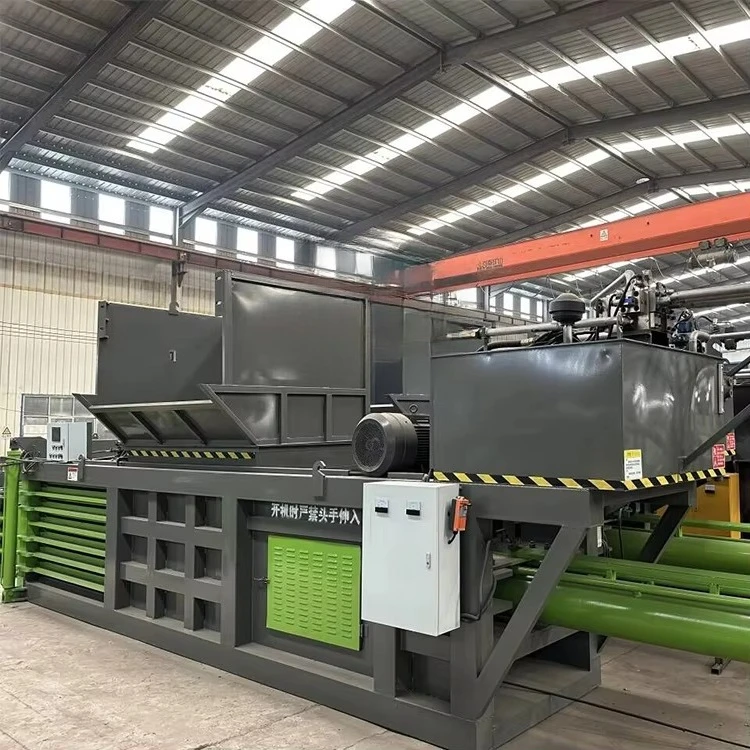 Industrial Hydraulic Horizontal Baler Machine for Waste Paper Recycling High Density Compression Equipment