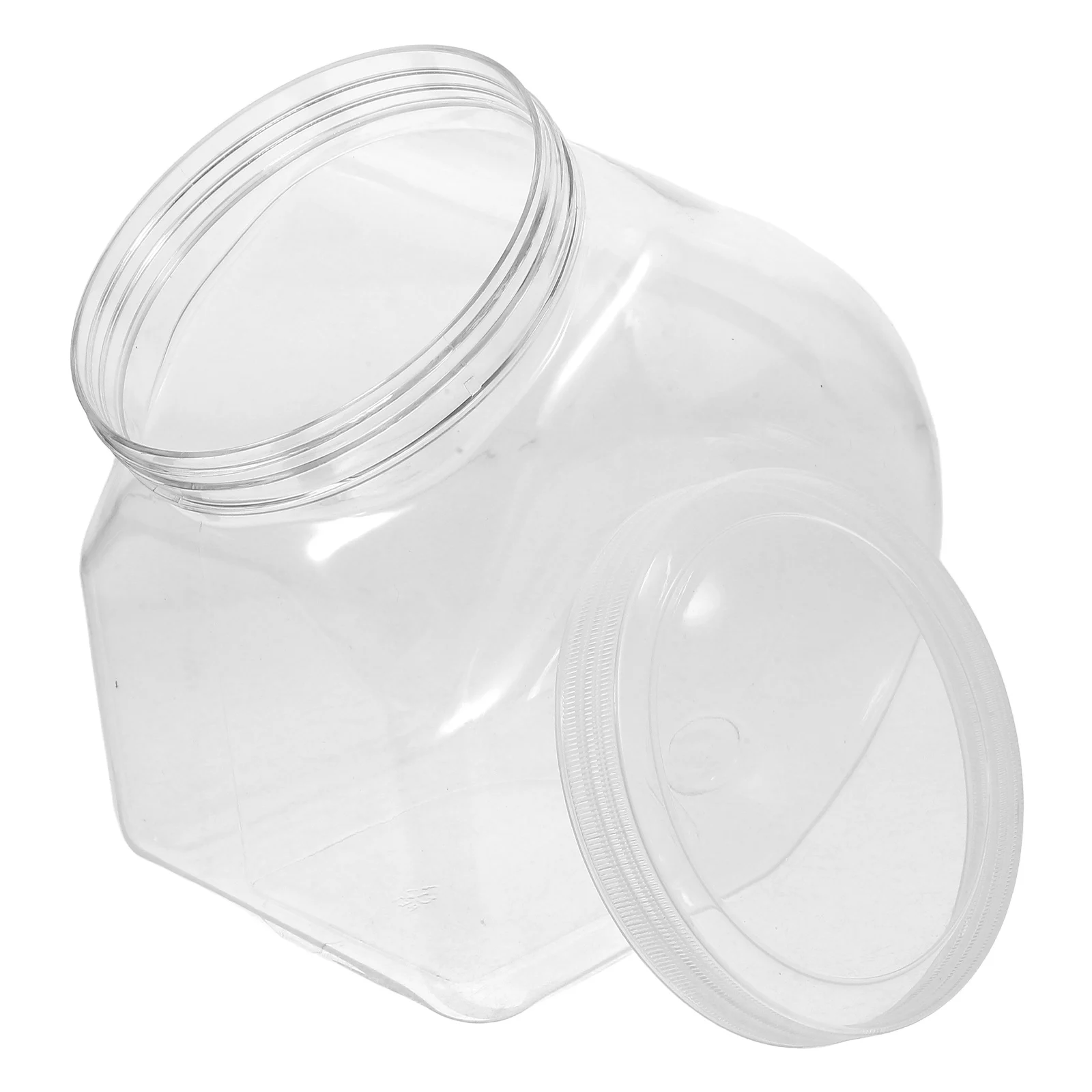 

Plastic Bottle with Cap Liquid Storage Containers Cover Empty Bottles for Milk Tea Clear