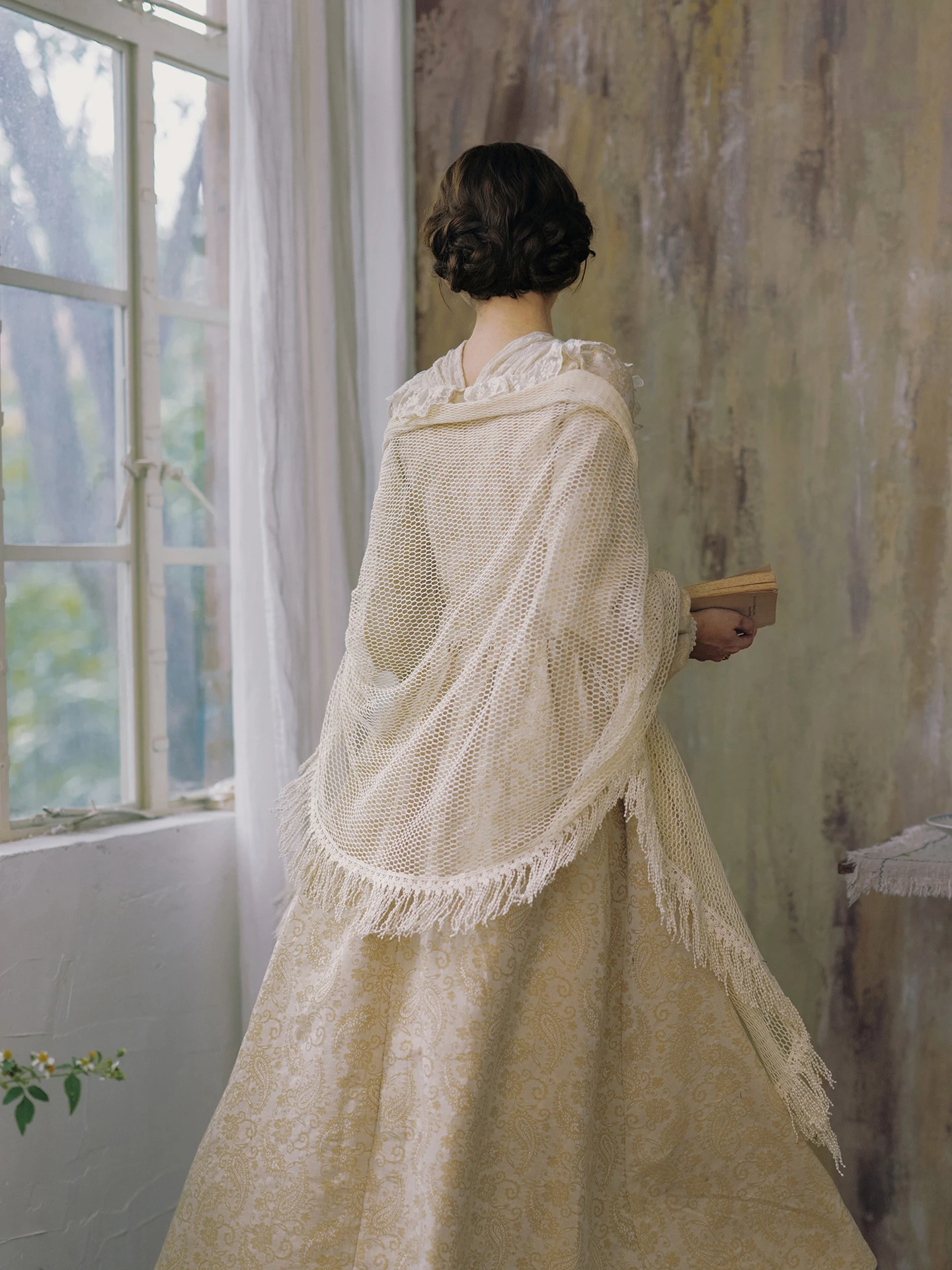 TIYIHAILEY-Loose Long Tassels Cloak Shawl,Beige, Vintage, Spring, Summer Cotton Outerwear, New Fashion, 2026 New Tassels