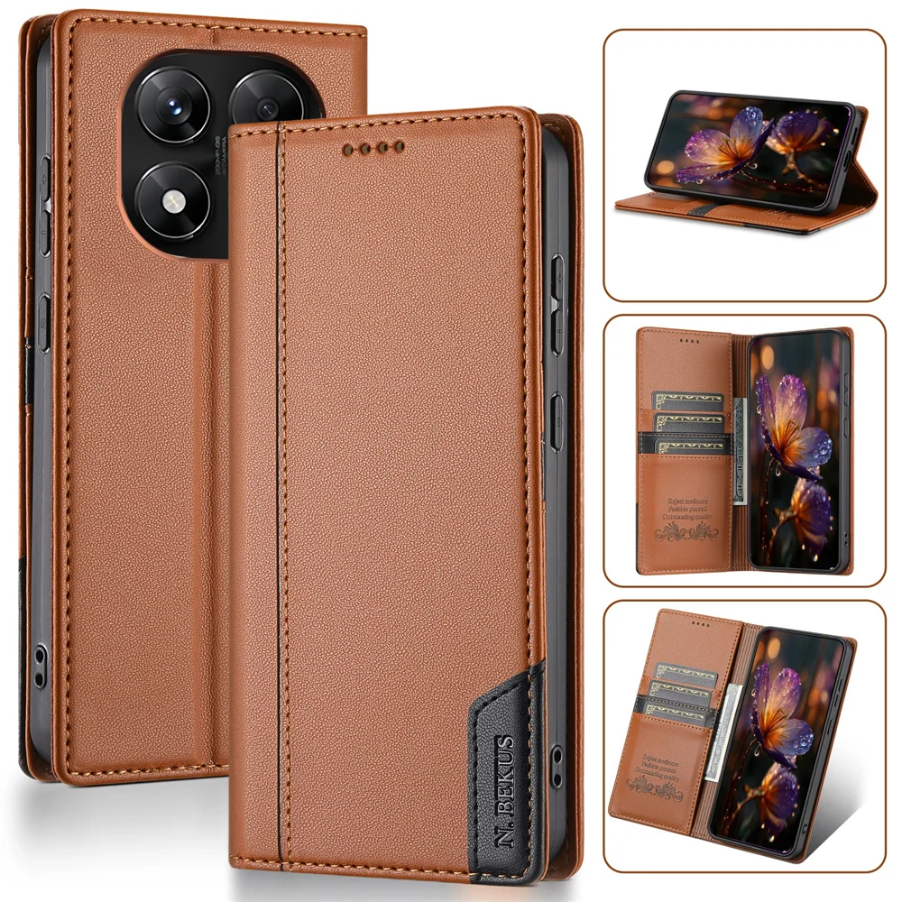 Luxury  Flip Leather RFID Wallet Phone Case for XIAOMI Redmi Note 10 11 12 13 14 Pro Plus 12S 11A 13C 14C 4G 5G Magnetic Cover