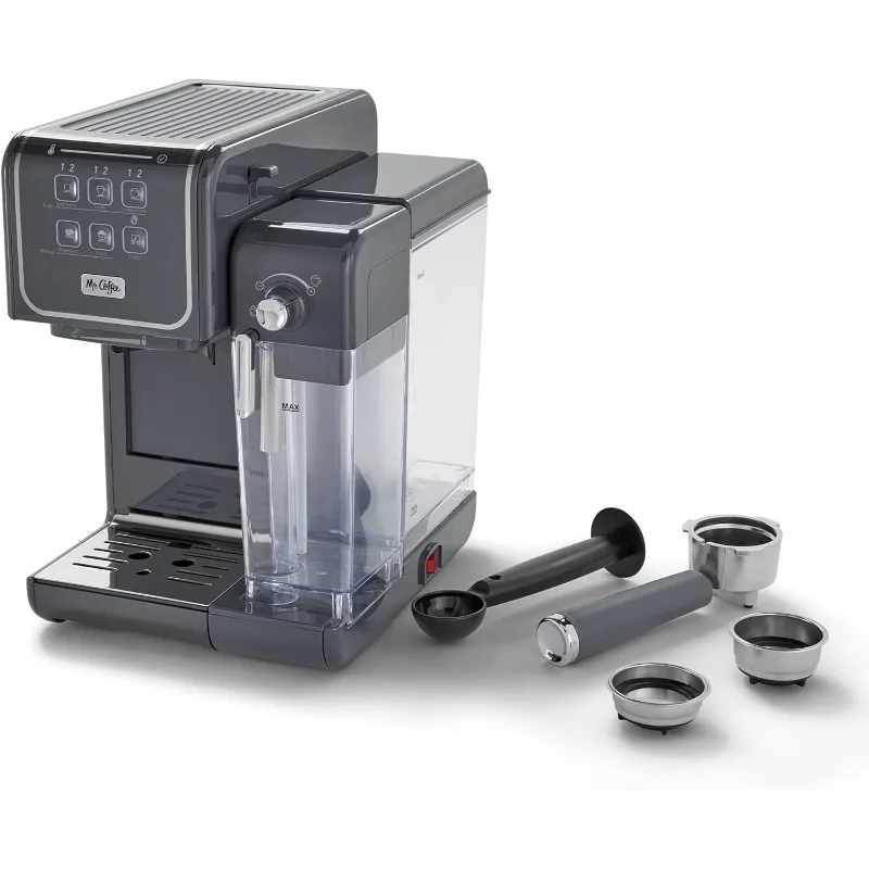 One-Touch CoffeeHouse+ Espresso, Cappuccino, and Latte Maker Home Coffee Machine with 19-Bar Italian Pump,