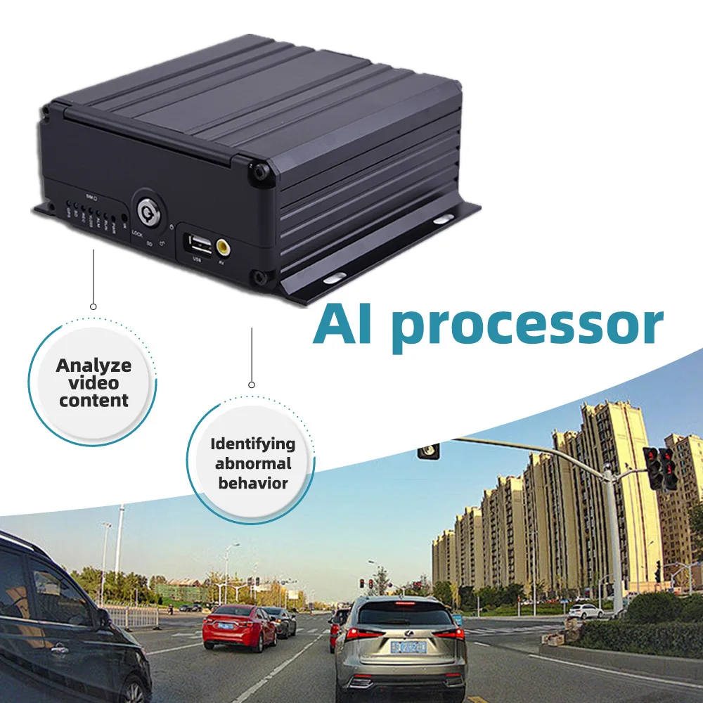 AHD 1080P 6-Channel H.264/H.265 Mobile DVR Hard Disk MDVR Vehicle Digital Video Recorder