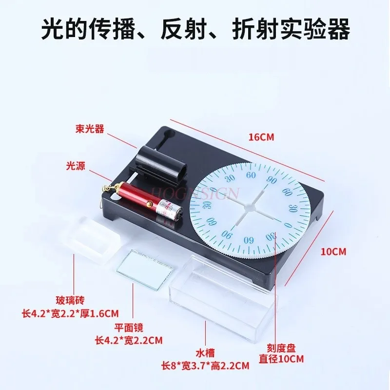 1set foldable optical experimental teaching aid, and instrument for total reflection of light，The reflection demonstrator
