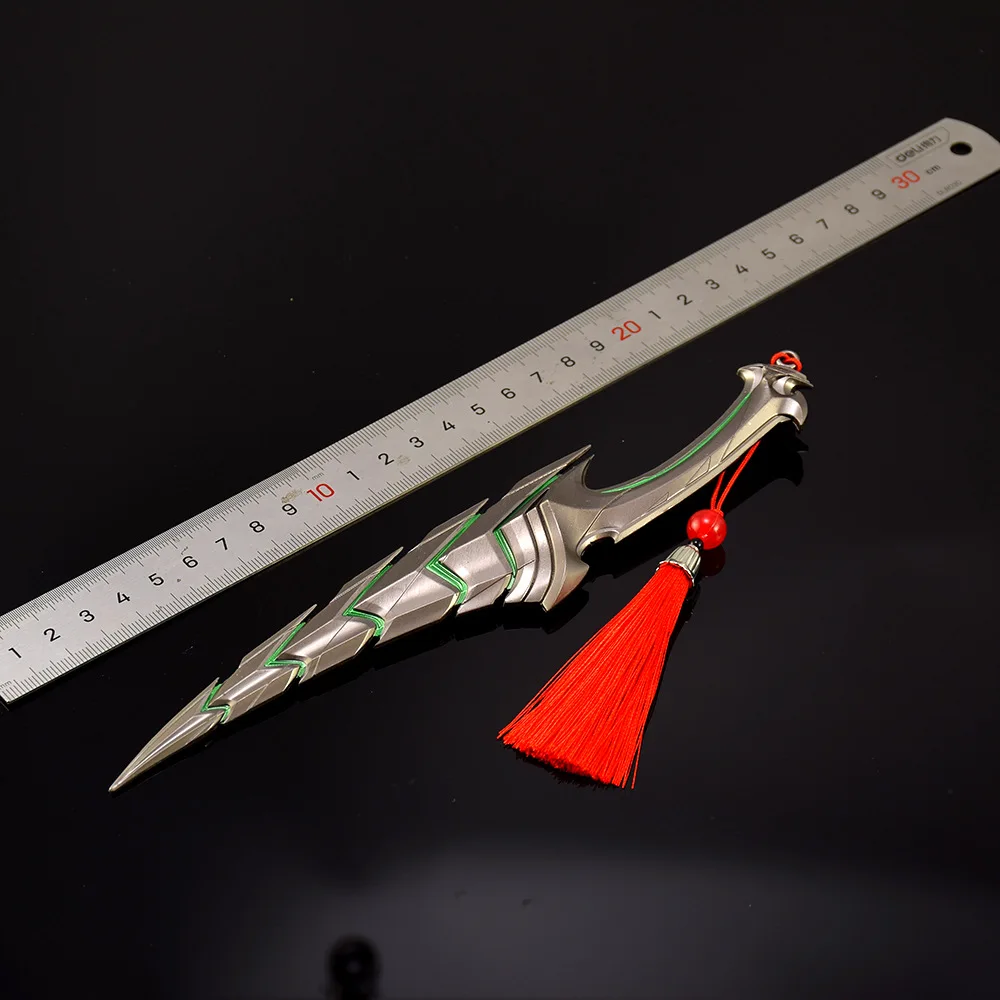 22 cm Helix Dolken Wapen Speelgoed Valorant Wapen Spel Periferie Metalen Agenten Model Desktop Decoratie Ambachten Geschenken Speelgoed Jongens