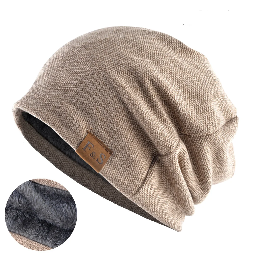 Nowy strój Unisex na co dzień czapki zimowe robione na drutach luźne czapki zimowe dodają futrzane ciepła czapka typu Beanie męskie i damskie