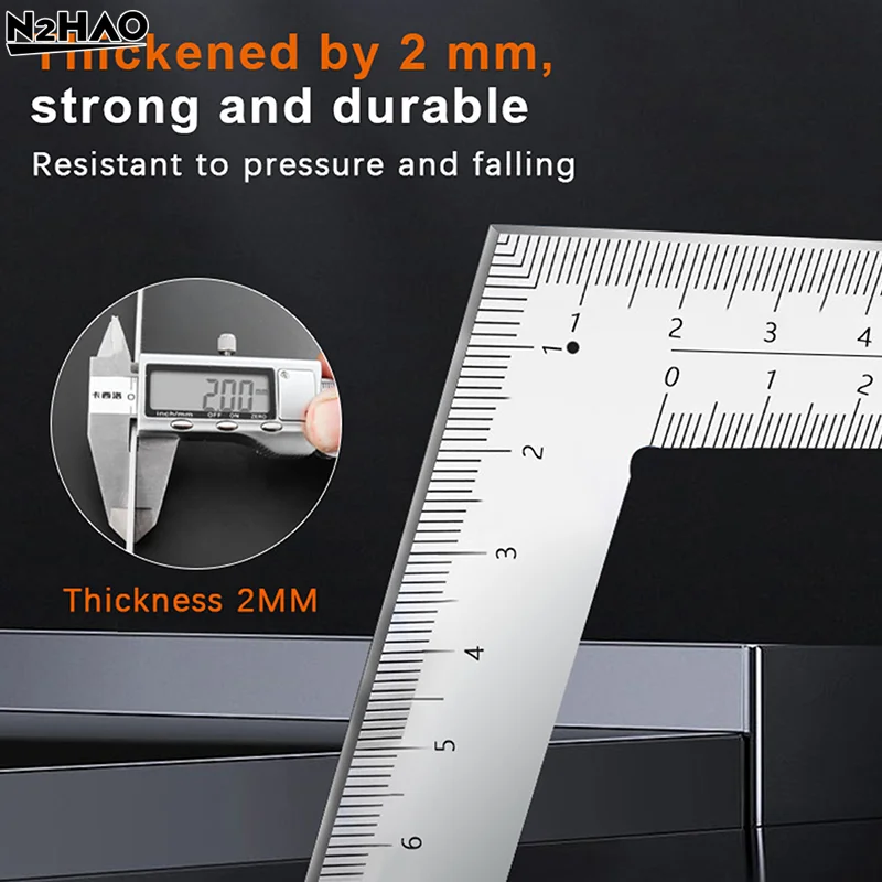 L Square Ruler Mini Framing Ruler Measuring Layout Tool Stainless Square Right Angle Ruler Precision For Building Framing Gauges