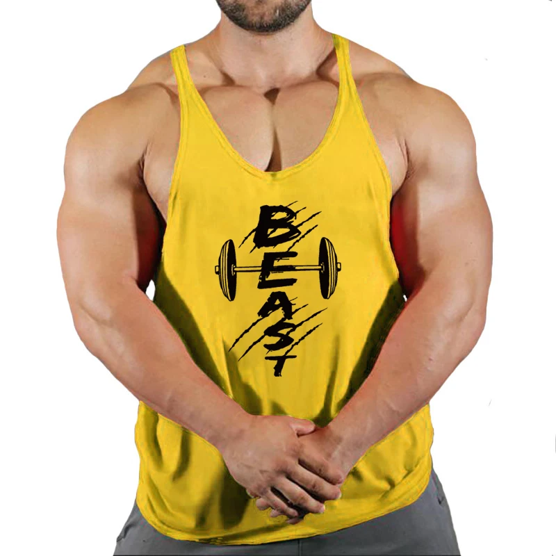 Fashion Workout Sports Shirt Fitness Top Men Gym Tank Top Clothing Mens Bodybuilding Brand Vest Muscle Sleeveless Singlets