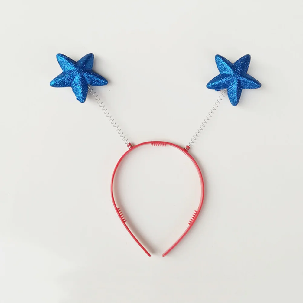 

12Pcs Creative Spring Hair Hoops Glitter Ball Heart Star Headbands for Kids Girls Party Costume Festival Accessories