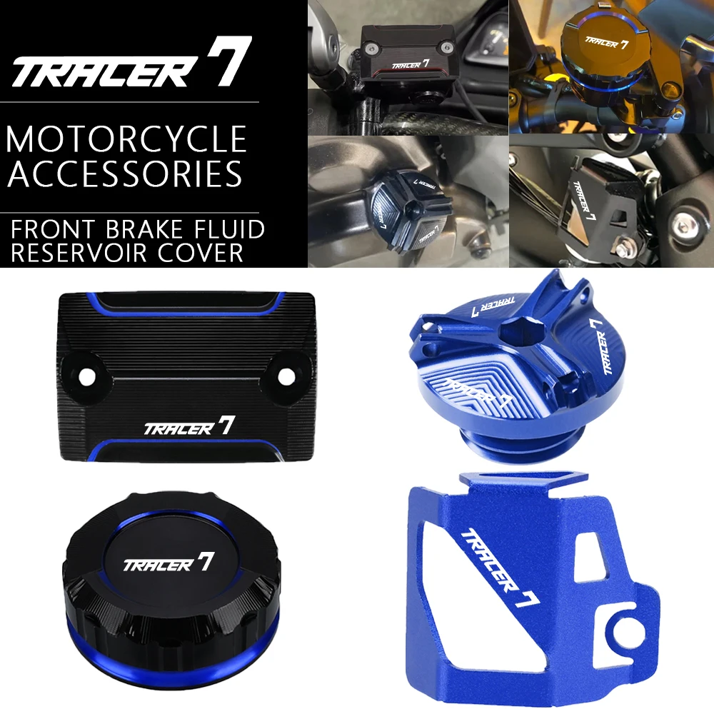 

For YAMAHA TRACER7 Tracer 7 GT 2021 2022 2023 2024 Accessories Front Rear Brake Fluid Oil Tank Cover Liquid Storage Tank Cover