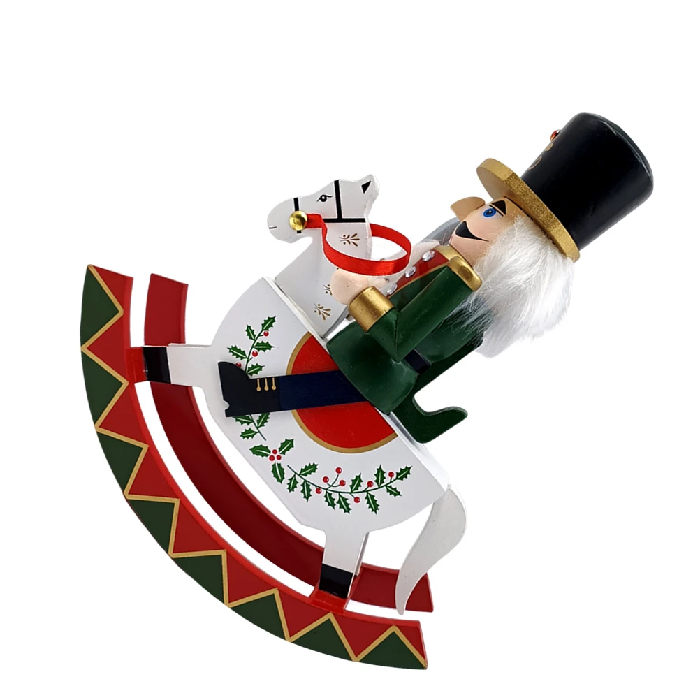 

Christmas Nutcracker Ornament Royal Soldier Design Wooden Decorations Holiday Favors Small Figurine Set Table Centerpieces