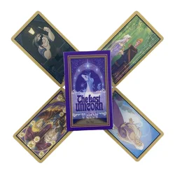 Gli ultimi tarocchi unicorno A 78 Deck Oracle English Visions divinazione Edition Borad Playing Games