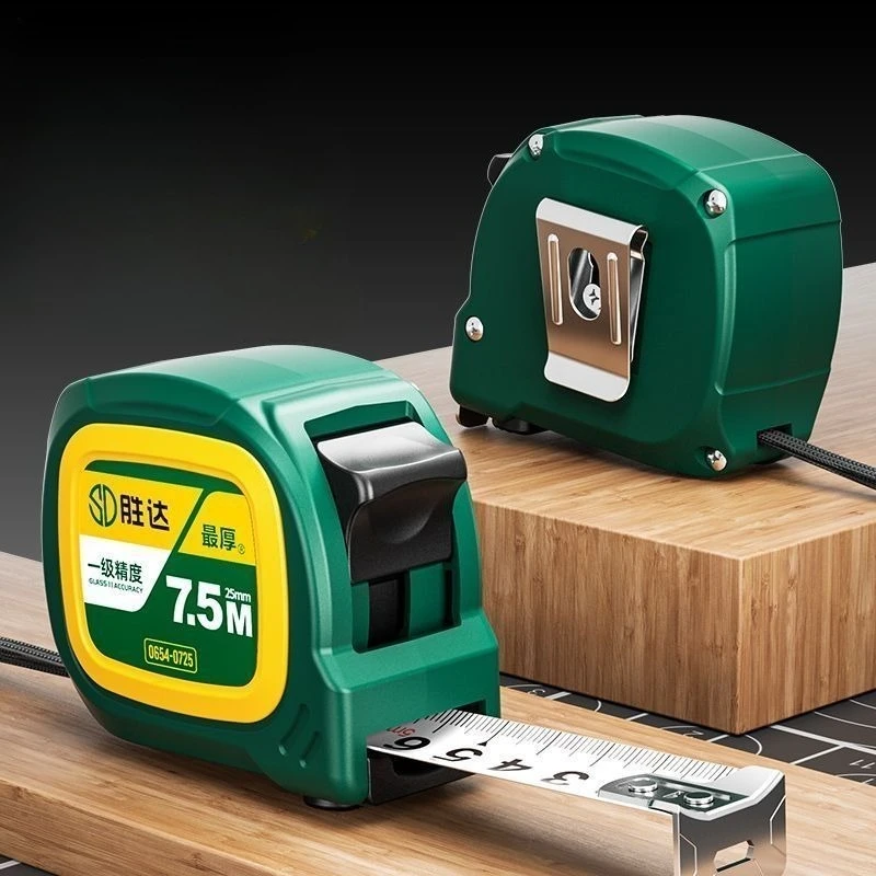 Tape Measure Thickened Hardened High-end Construction Site Household Ruler High-precision Ruler Portable Measuring Tools