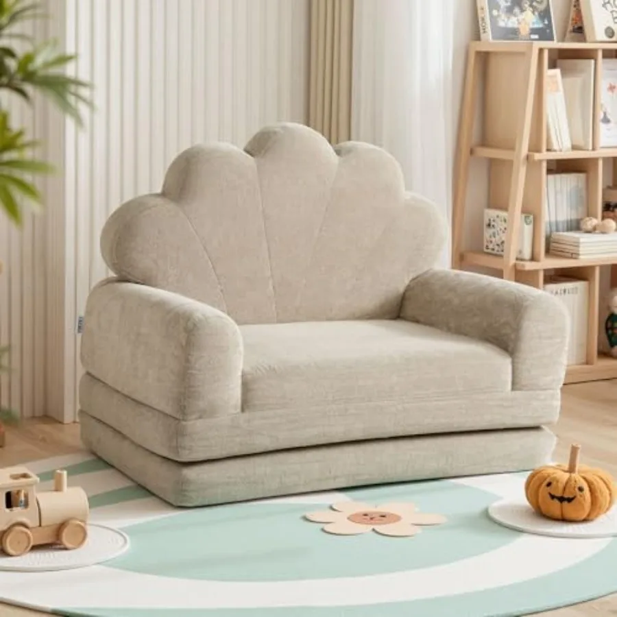 

Диван-кровать 2-в-1 для малышей: раскладное удобное кресло-трансформер с карманом и съемным чехлом