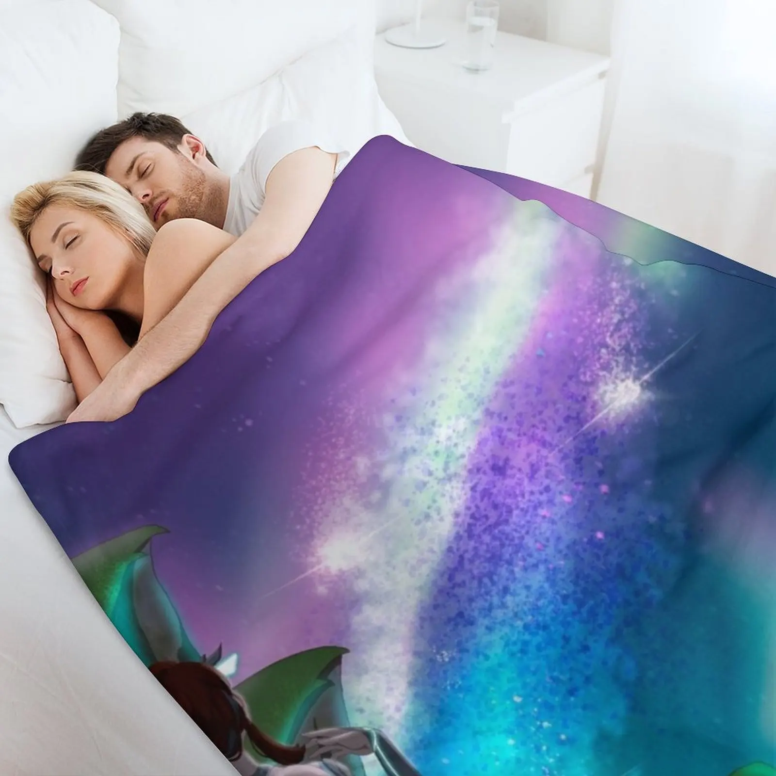 Zephyrra Celestial Ver 1 - بطانية رمي سديمية من Euthaeria للأريكة، بطانية جميلة للأطفال أفكار هدايا عيد الحب #4