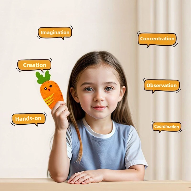 Puzzle per bambini che intreccia ciondolo creativo fatto a mano Confezione di materiali Ciondolo per bambola di cartone animato Regalo per bambini