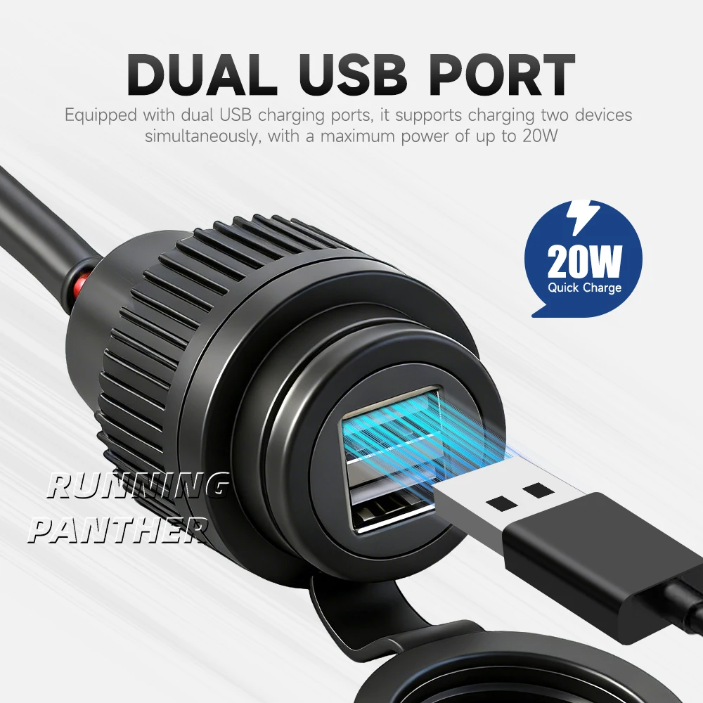 suitable FOR all BMW motorcycle models New motorcycle USB charger+lossless data cable waterproof and durable plug and play