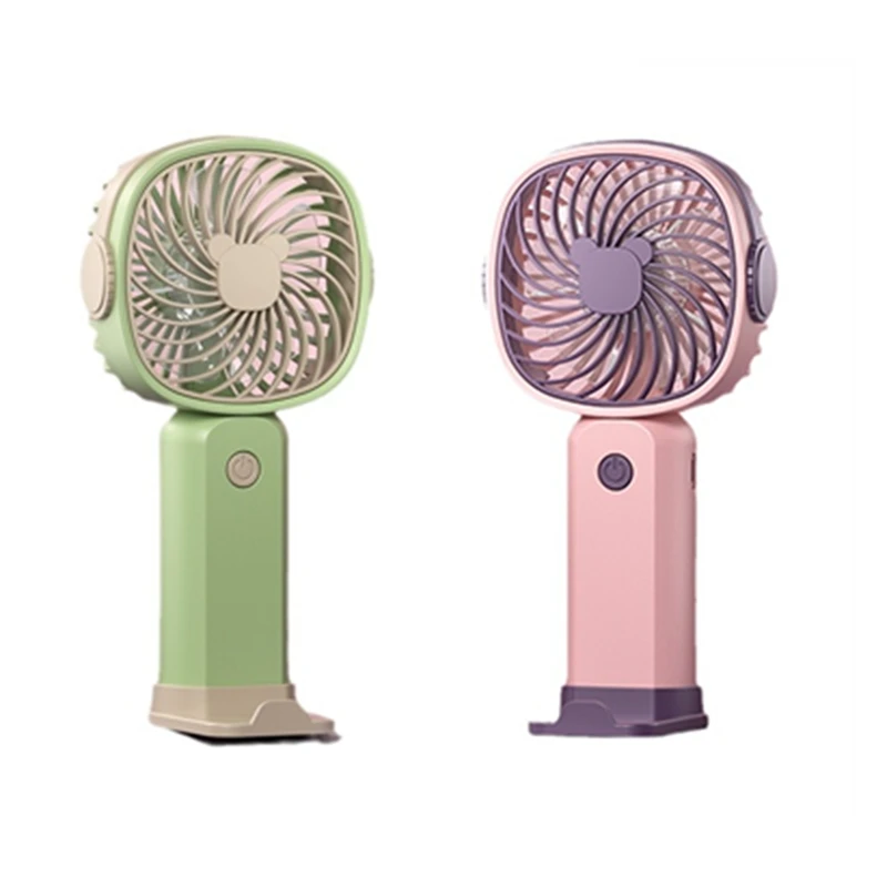 

Handheld Small Fan Outdoor Portable Fan 3-Speed Rechargeable 400Mah Battery Multi-Function Fan Phone Holder Outdoor