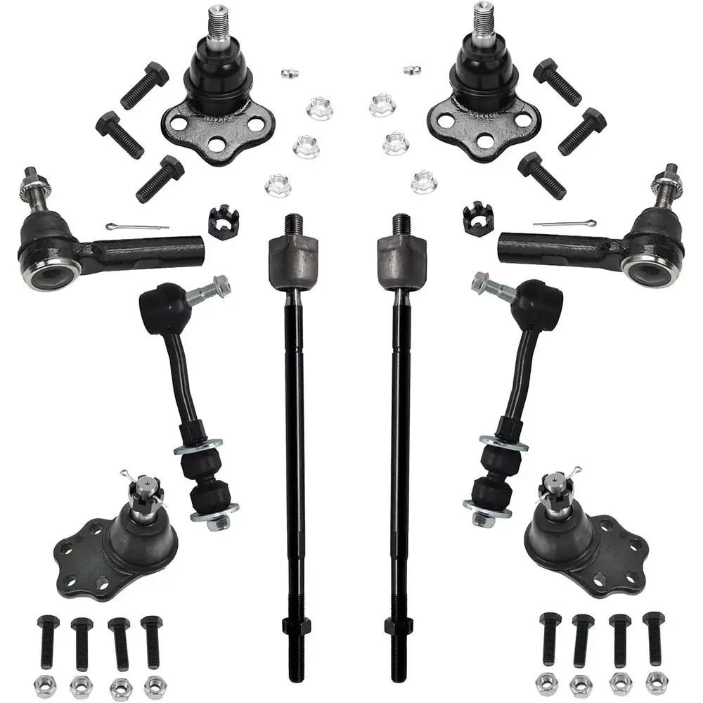 

Front 10 Piece Suspension Kit for 2000-2004 Durango and Dakota, Includes 4 Tie Rods, 4 Ball Joints, 2 Sway Bars