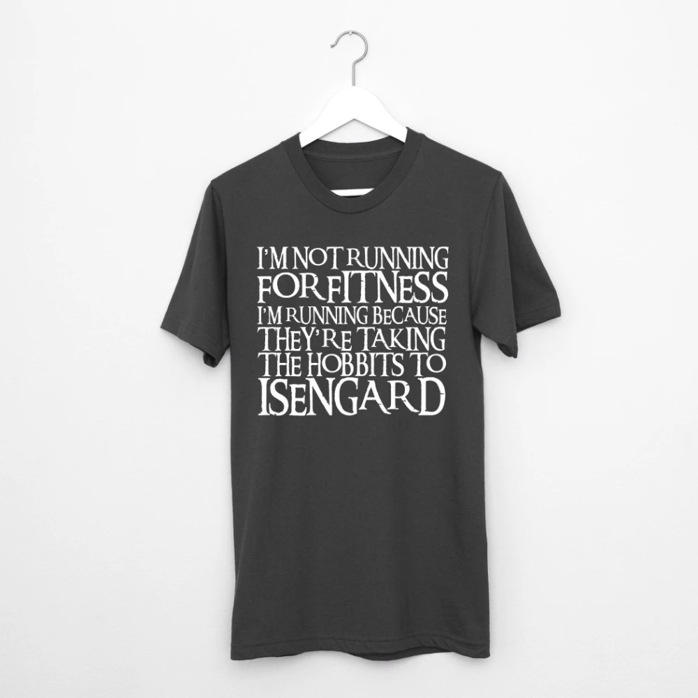 Hobbits To Isengard T-Shirt Middle Earth Jogging Top Tee Clothing Graphic Short Sleeve Shirt Unisex Men Women All-Season