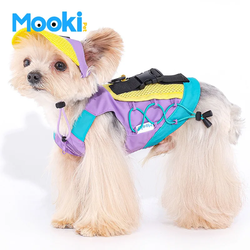 Mookipet Functional Purple Green Vest 2024 summer clothing Pet Cat dog Clothes for Puppy Small medium dog chihuahua yorkshire