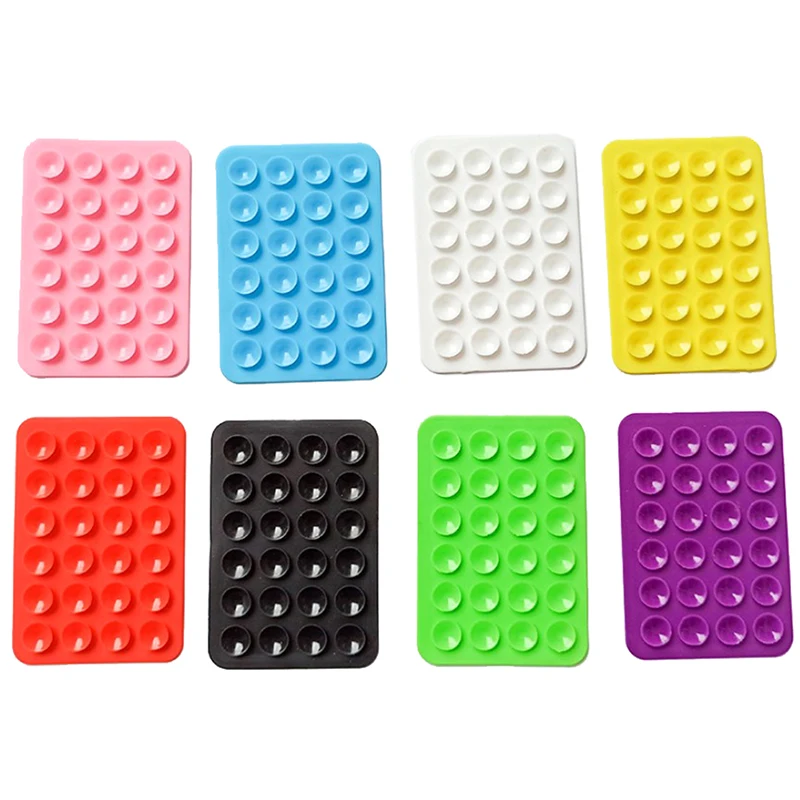 

1Pcs Silicone Suction Pad For Mobile Phone Fixture Suction Cup Backed Adhesive Silicone Rubber Sucker Pad For Fixed