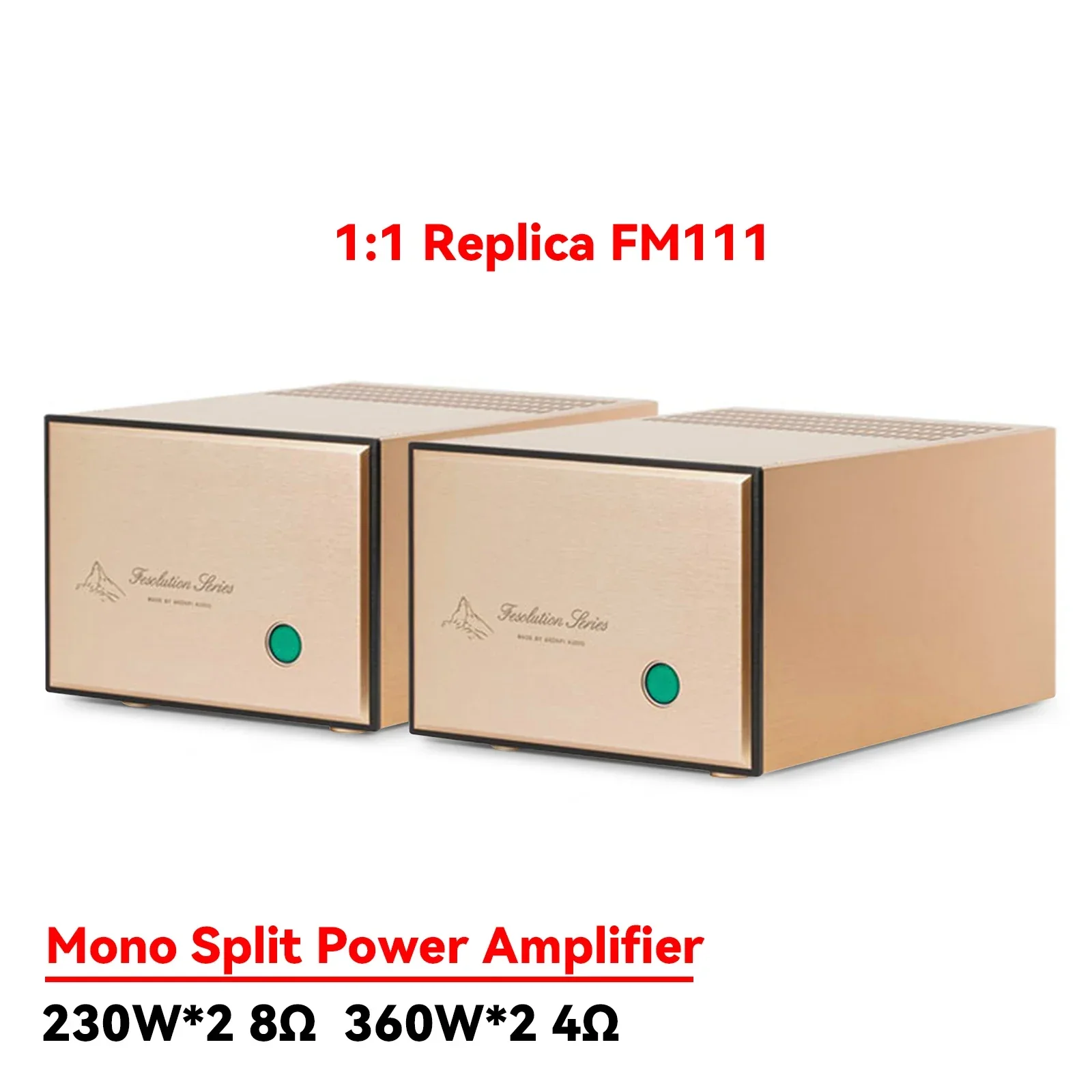 AMXEKR 1:1 Replica FM111 Line Mono Split 360W*2 High-power Amplifier Hifi Fever Amplifier Home Power Amplifier