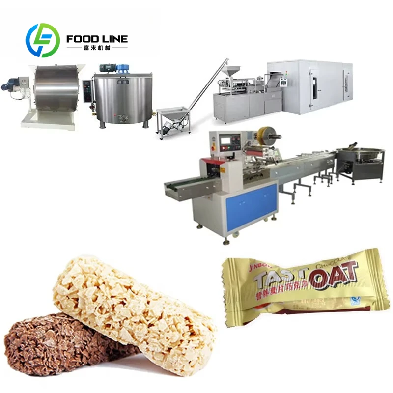 Customized Automatic Oatmeal Chocolate Making Machine New Technology Production Line Industrial Grade For Chocolate Factory Use