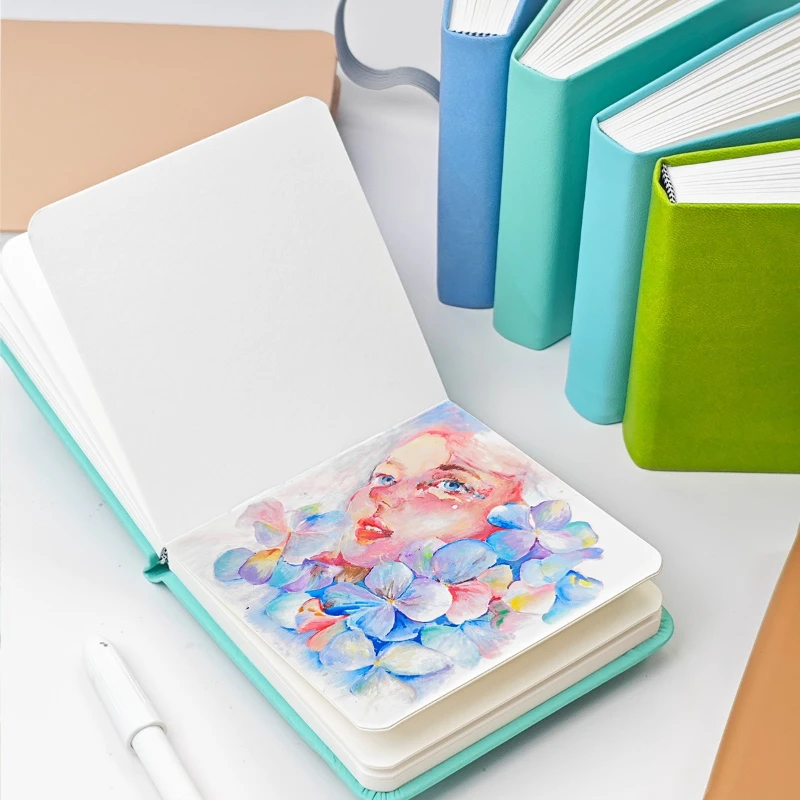 

Тонкая хлопковая акварельная бумага, 30 листов/60 страниц, 300 г, утолщенная бумага, износостойкий акриловый маркер, масляная пастельная живопись